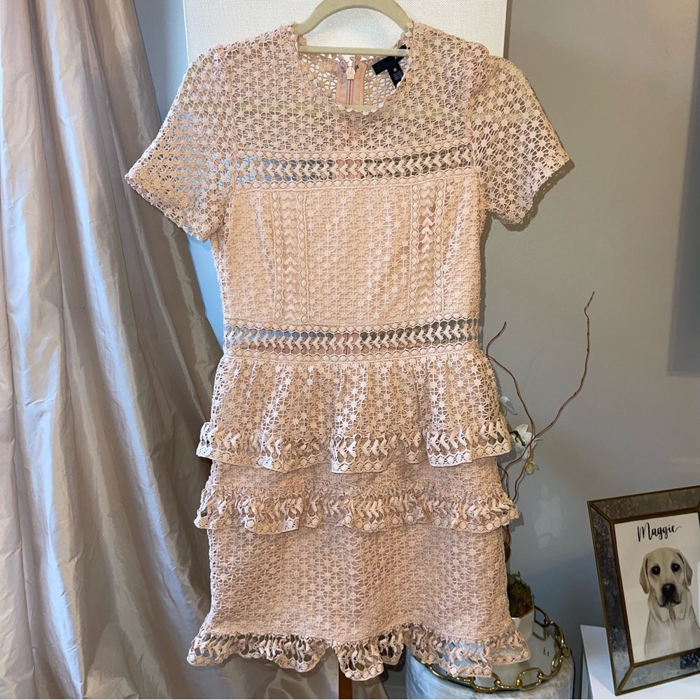 Aqua Blush Pink Cocktail Dress